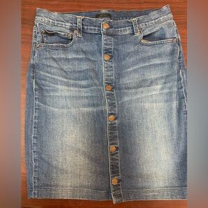 Polo Ralph Lauren ladies Denim Button-Front Skirt size 12